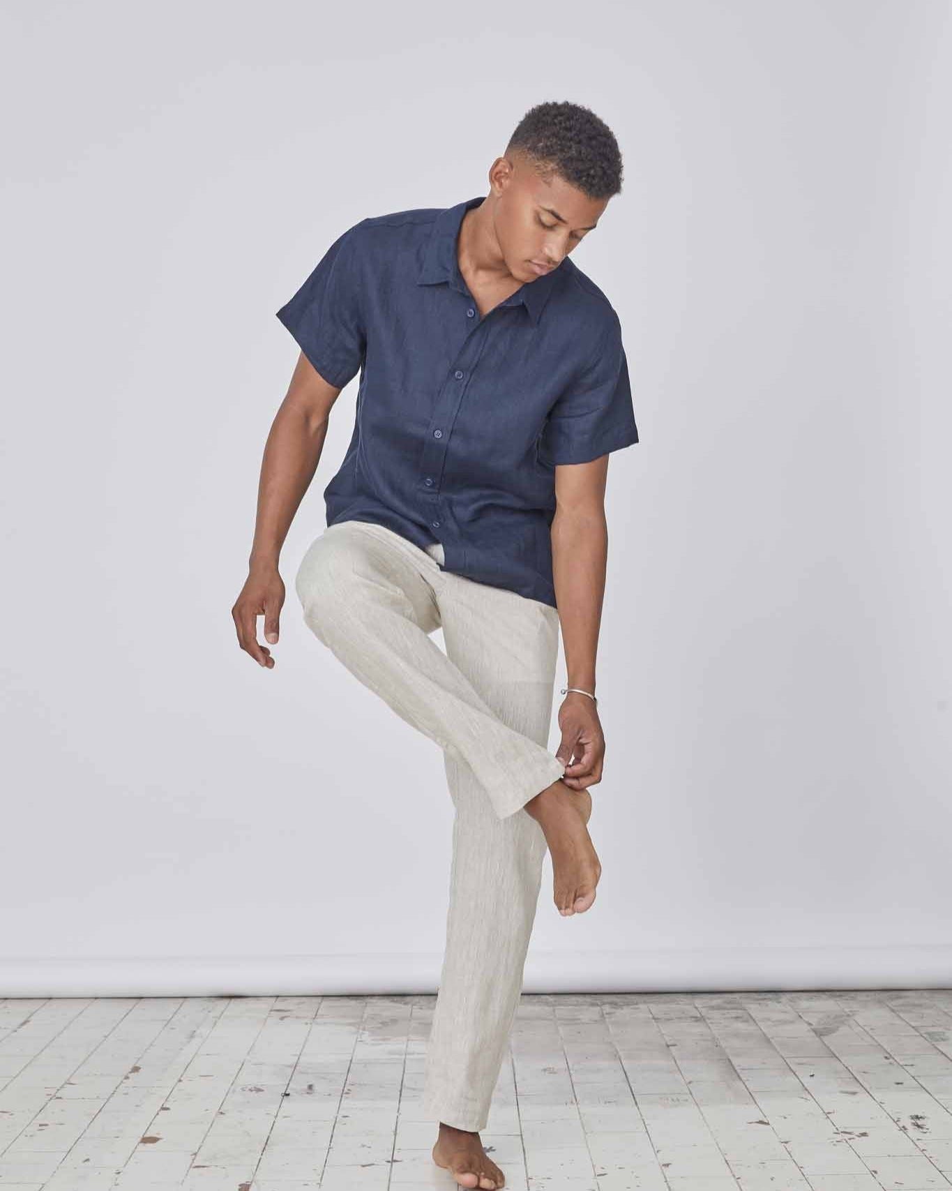100% Hørbukser Beige | Skagen - clothing.dk